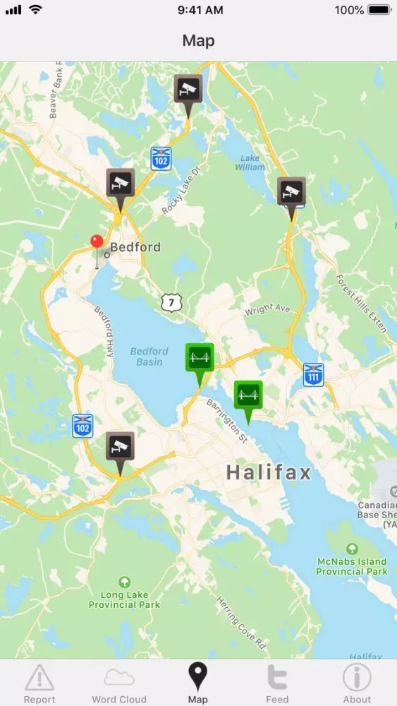 Zrzuty ekranu Halifax Traffic