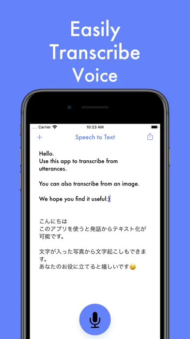 Captures d'écran de Texter - Recording, Transcript