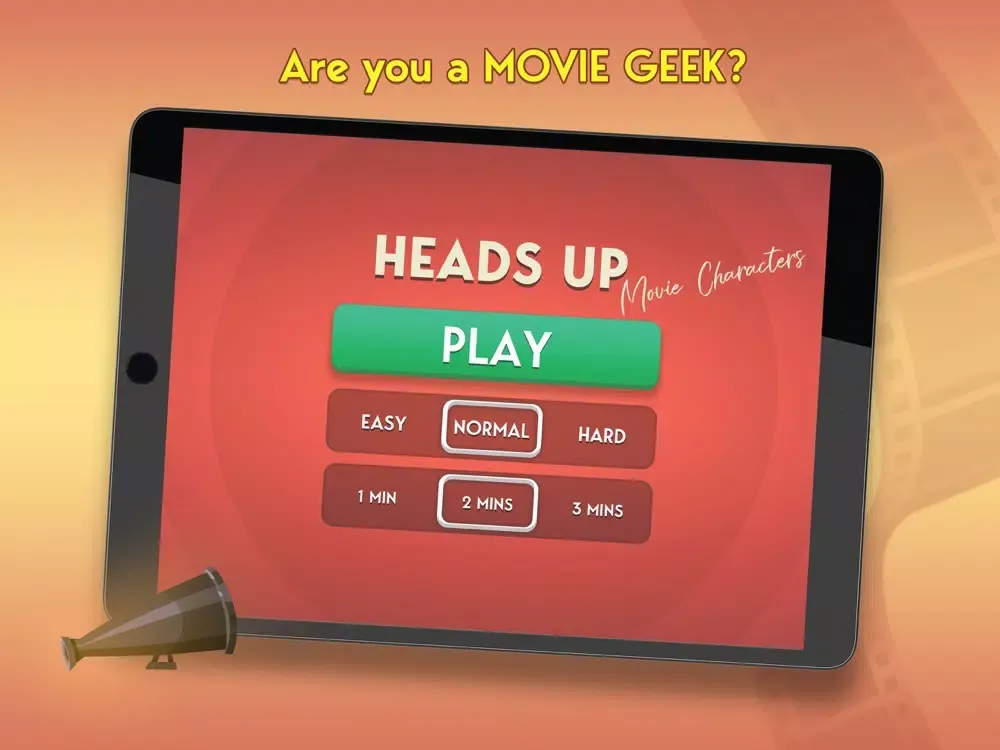 Heads Up: Movie Characters! iPad 應用截圖