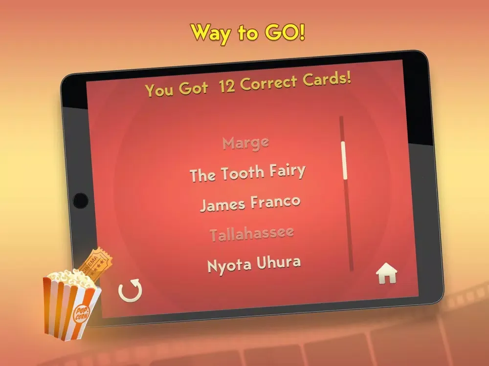 Heads Up: Movie Characters! iPad 應用截圖