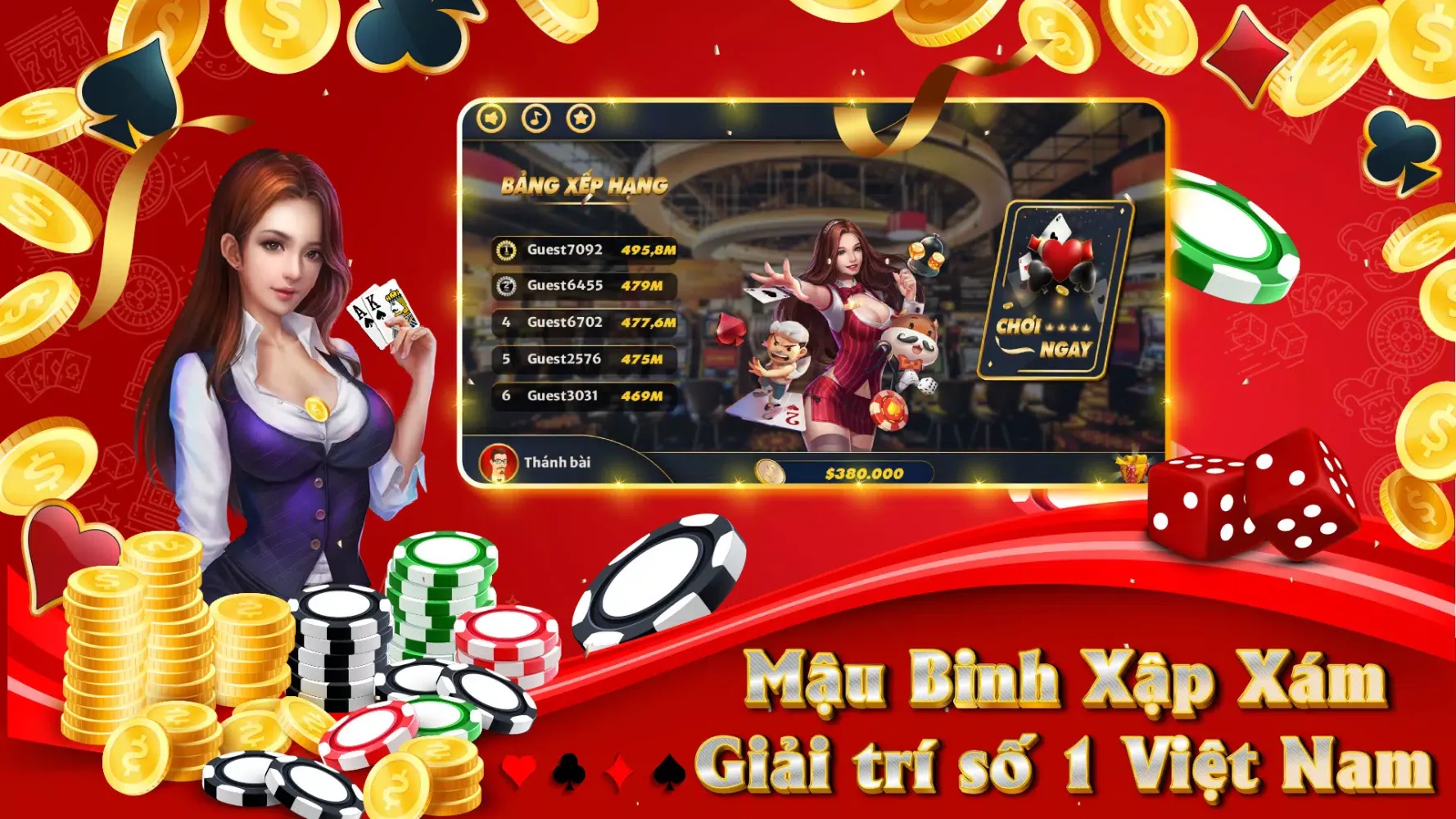 Chinese Poker (Mau Binh) Screenshots