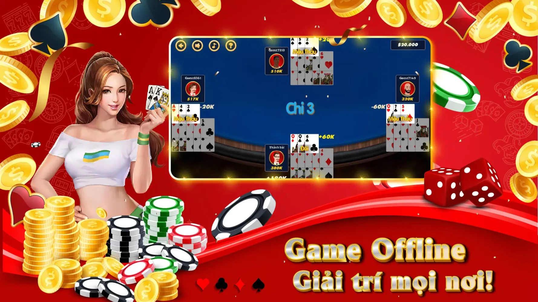 Chinese Poker (Mau Binh) Screenshots