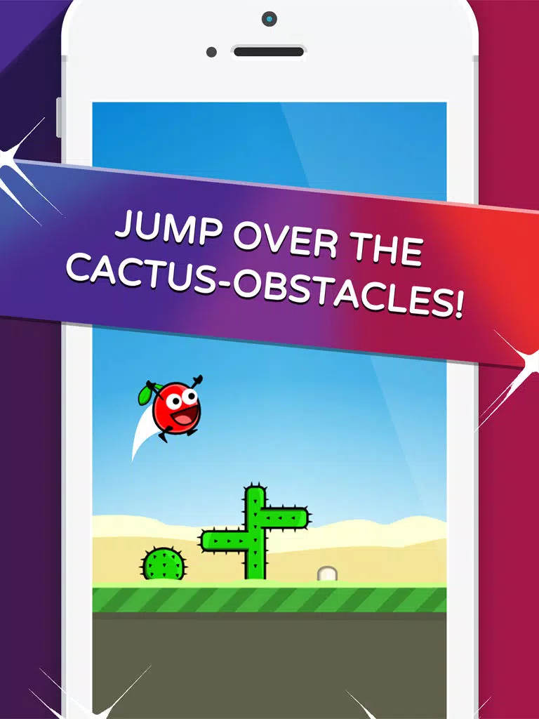 ภาพหน้าจอของ Cherry Triple Jump & Run - Really Hard and Addicting One Touch Platformer iPad 