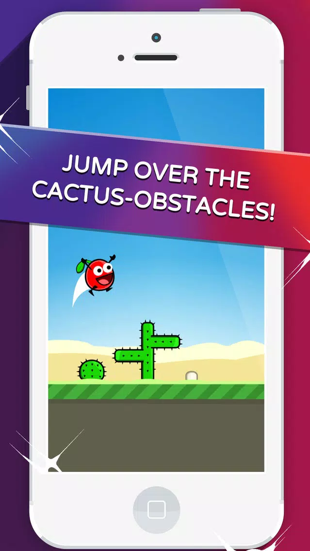 ภาพหน้าจอของ Cherry Triple Jump & Run - Really Hard and Addicting One Touch Platformer