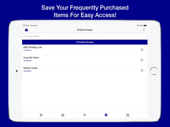 Zrzuty ekranu Maumee Supply OE Touch iPad 