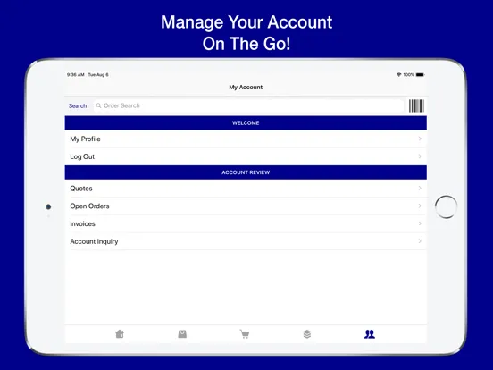 Zrzuty ekranu Maumee Supply OE Touch iPad 
