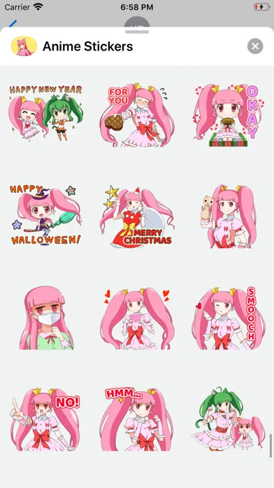 Скриншоты Anime Stickers ⋆