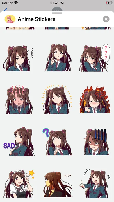 Скриншоты Anime Stickers ⋆