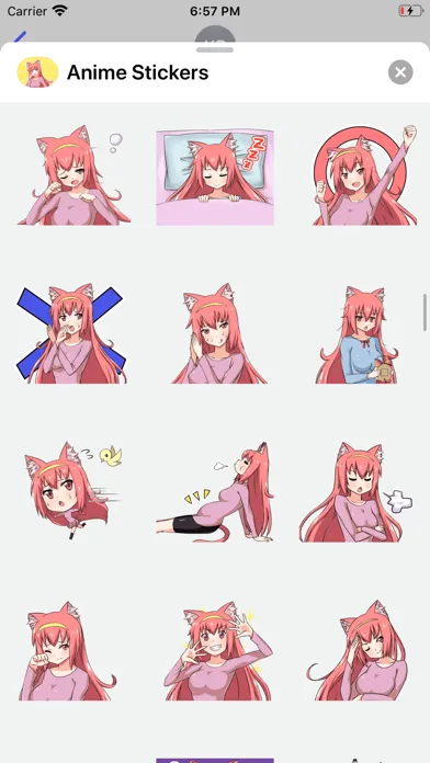 Скриншоты Anime Stickers ⋆