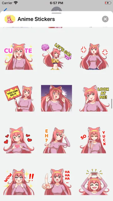 Скриншоты Anime Stickers ⋆