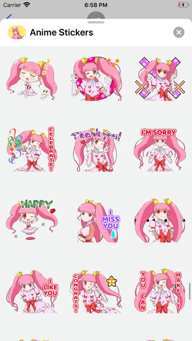 Скриншоты Anime Stickers ⋆