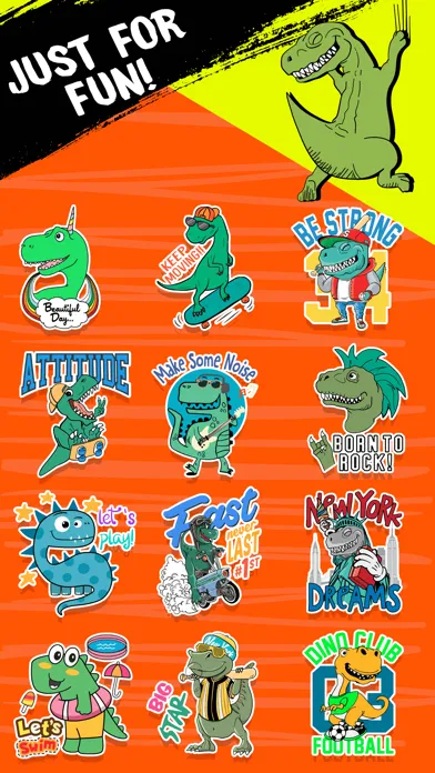 Capturas de pantalla de Dinosaur: Animated Stickers