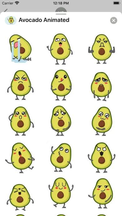 Capturas de pantalla de Avocado: Animated Stickers