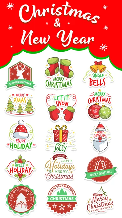 Christmas & New Year Badges应用截图