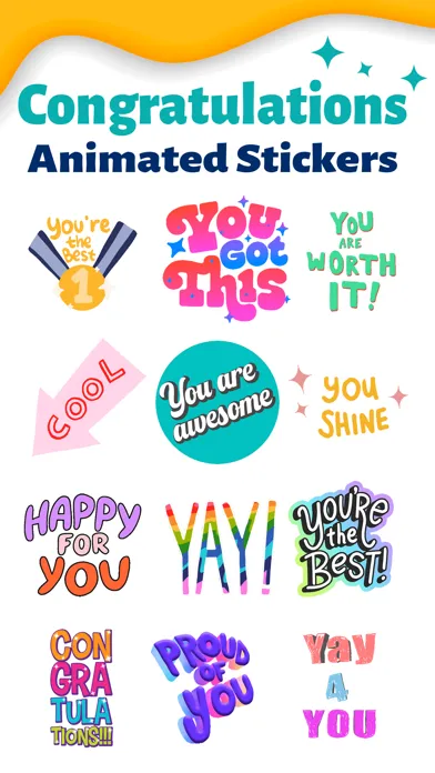Congratulations: Stickers স্ক্রিনশট