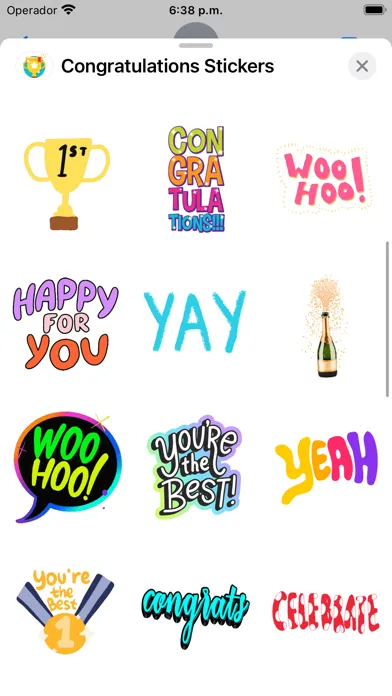 Congratulations: Stickers স্ক্রিনশট