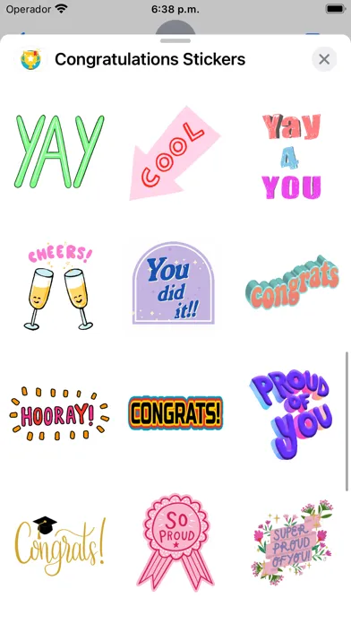 Congratulations: Stickers স্ক্রিনশট