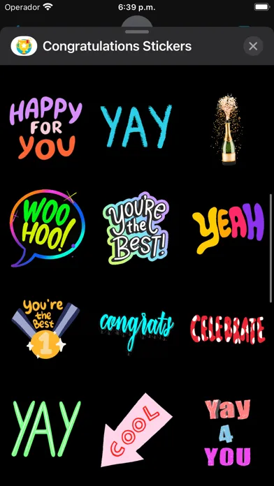 Congratulations: Stickers স্ক্রিনশট