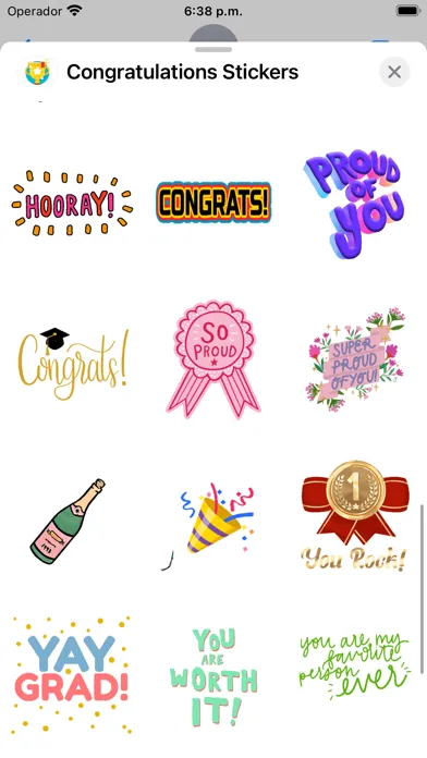 Congratulations: Stickers স্ক্রিনশট