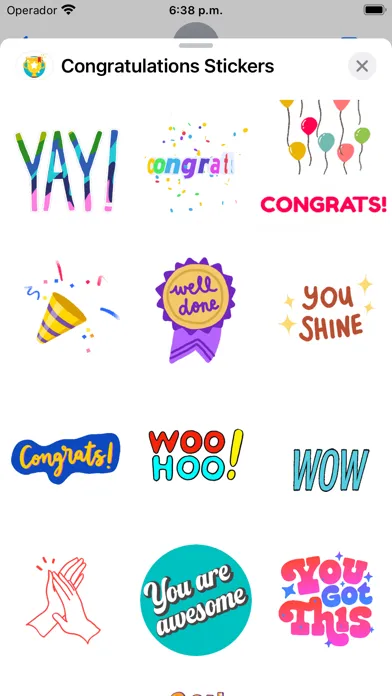 Congratulations: Stickers স্ক্রিনশট