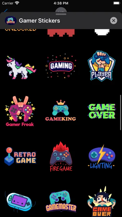 Gamer OP Stickers Ekran Görüntüleri
