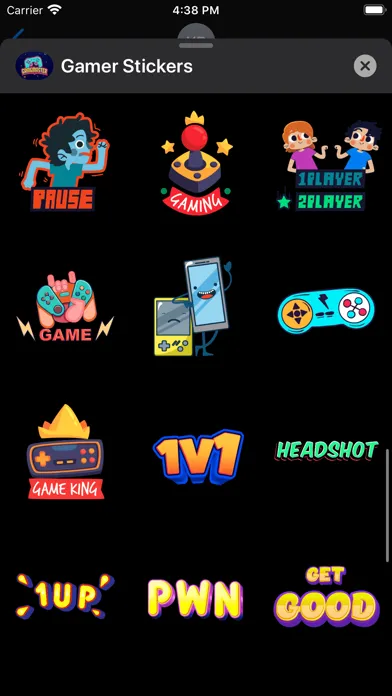 Gamer OP Stickers Ekran Görüntüleri
