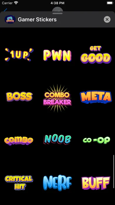 Gamer OP Stickers Ekran Görüntüleri