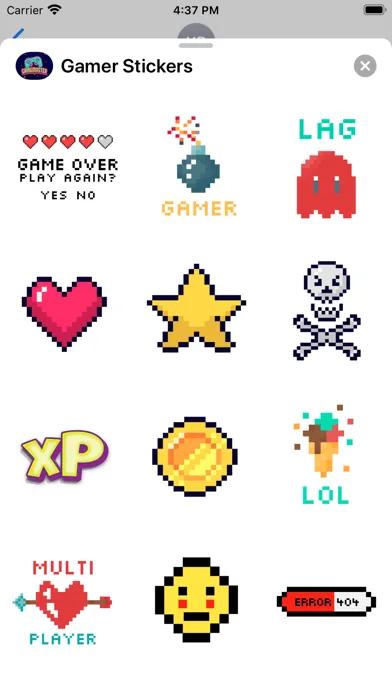 Gamer OP Stickers Ekran Görüntüleri