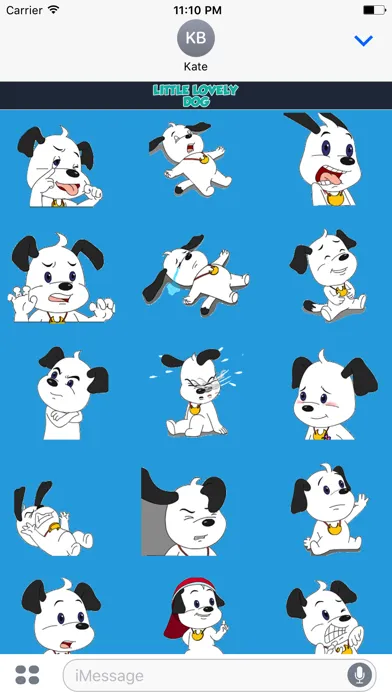 Little Lovely Dog: Fun Stamps应用截图