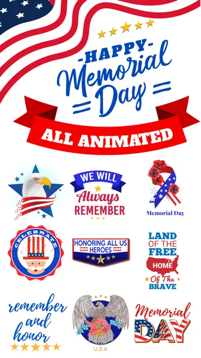 صور Memorial Day: Stickers
