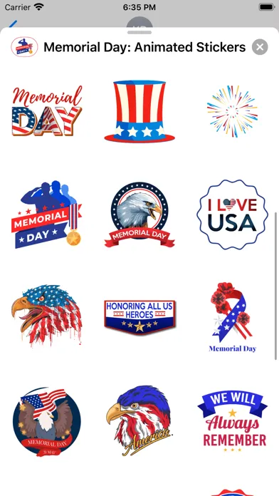 صور Memorial Day: Stickers
