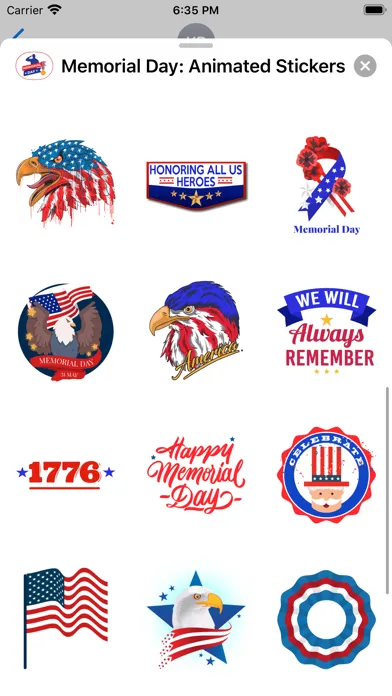 صور Memorial Day: Stickers