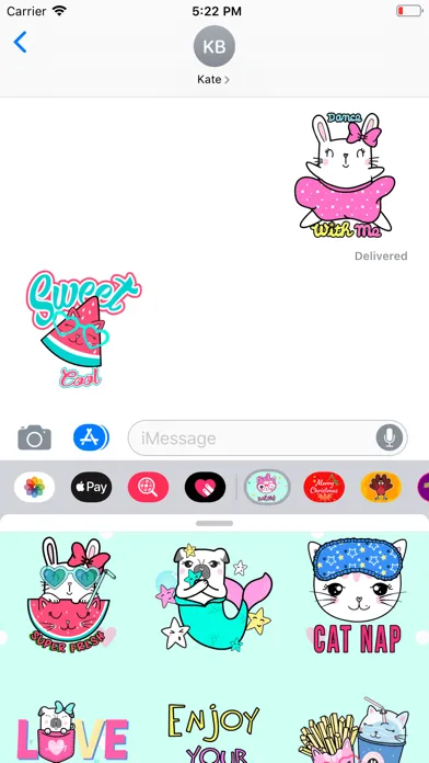 Capturas de tela do Meowgical: Animated Stickers
