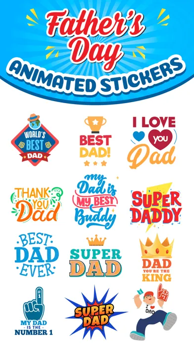 Father’s Day Animated Stickers Screenshots