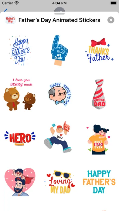 Father’s Day Animated Stickers Screenshots