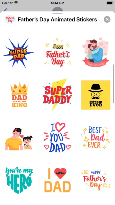 Father’s Day Animated Stickers Screenshots