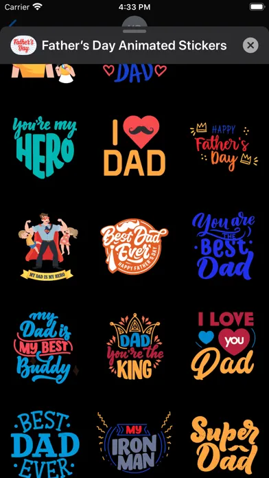 Father’s Day Animated Stickers Screenshots
