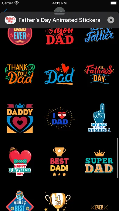 Father’s Day Animated Stickers Screenshots
