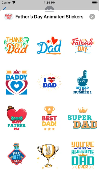 Father’s Day Animated Stickers Screenshots
