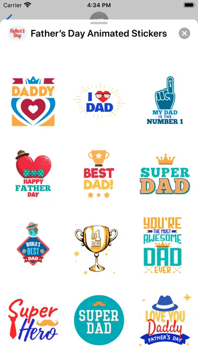 Father’s Day Animated Stickers Screenshots