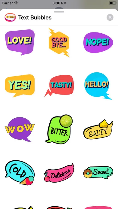Speech Bubble Stickers ⋆ স্ক্রিনশট