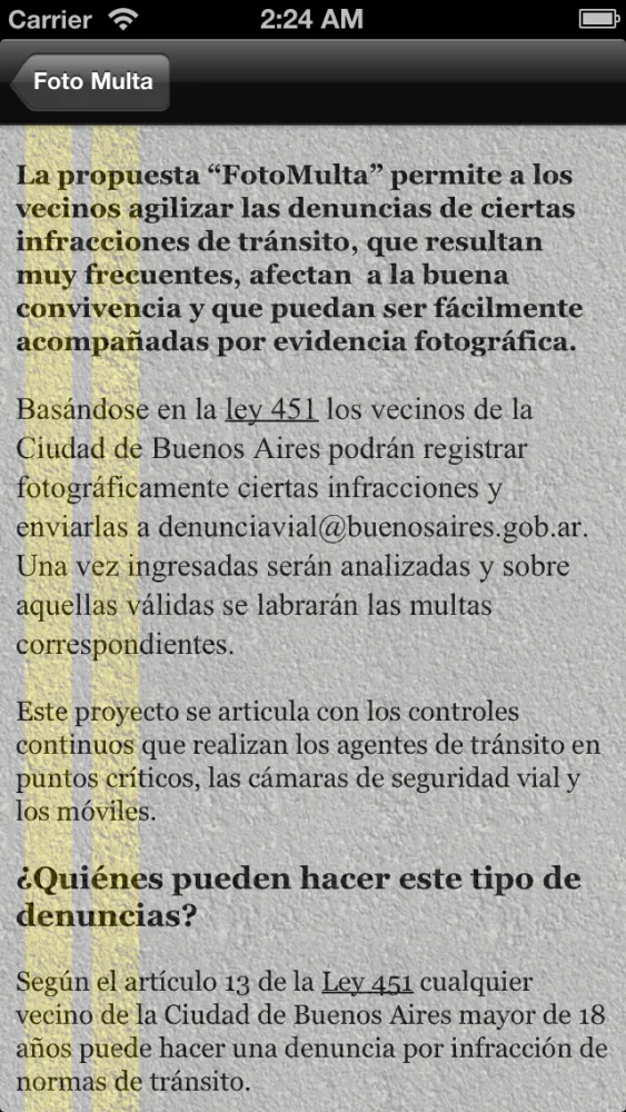 Screenshot di Foto Multa