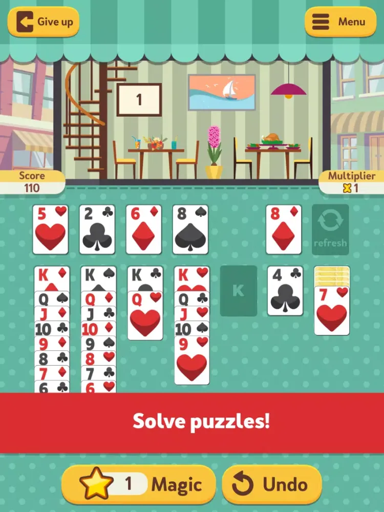 تصاویر Solitaire Bistro iPad 