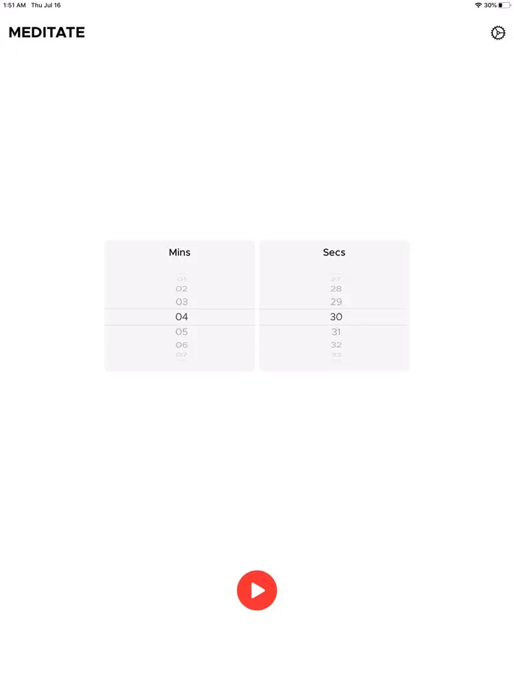 Simple Mindful Meditation iPad 应用截图