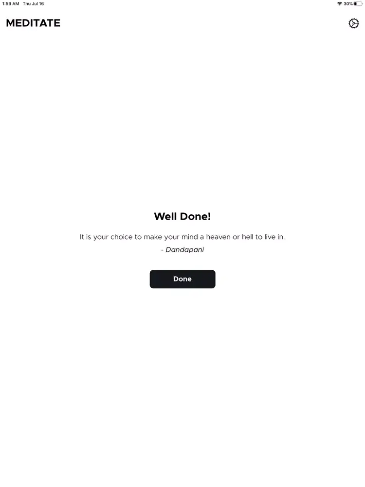 Simple Mindful Meditation iPad 应用截图