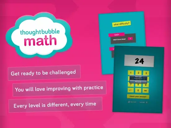 ภาพหน้าจอของ Thoughtbubble Math iPad 