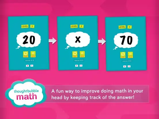 ภาพหน้าจอของ Thoughtbubble Math iPad 