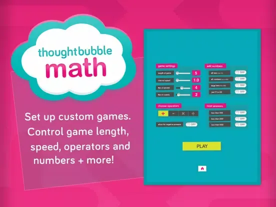 ภาพหน้าจอของ Thoughtbubble Math iPad 