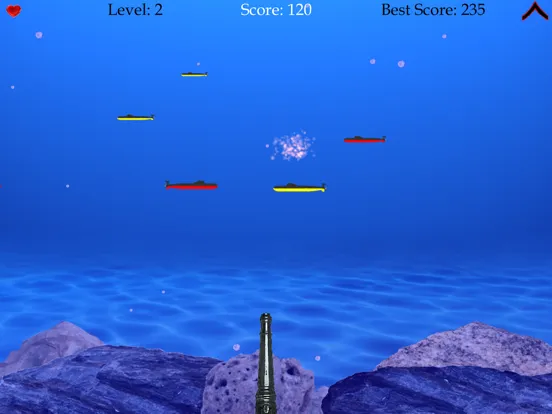 Tangkapan skrin Submarine Warfare iPad 