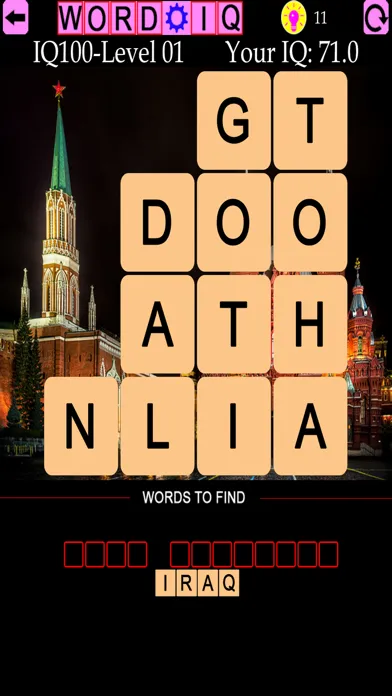 ภาพหน้าจอของ Word IQ Countries and Capitals